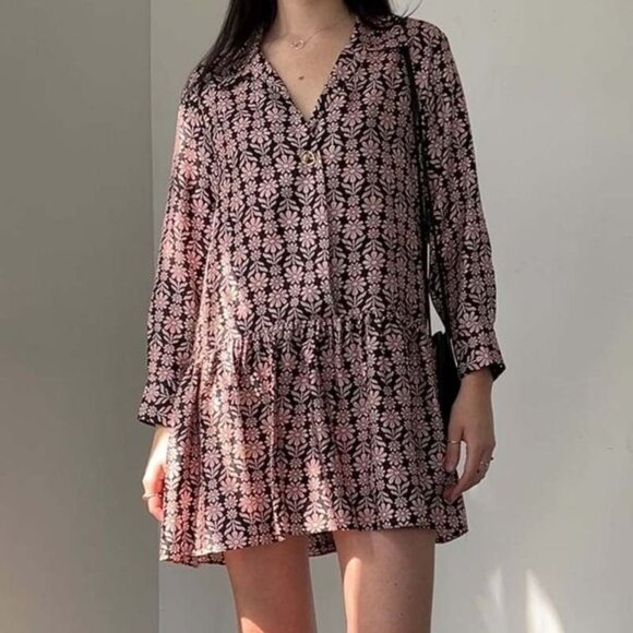 Sandro Chlothilde Drop Waist Silk Dress - Picture 8 of 10